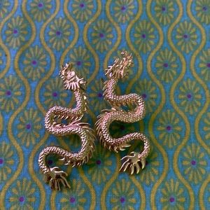 Dragon dangly earrings